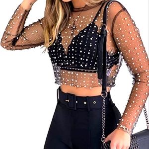 Pearl Mesh top
